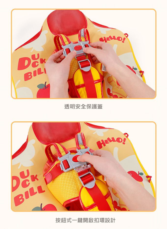 Mambobaby - 獨角獸造型免充氣游泳趴圈(附遮陽罩)-湖水藍