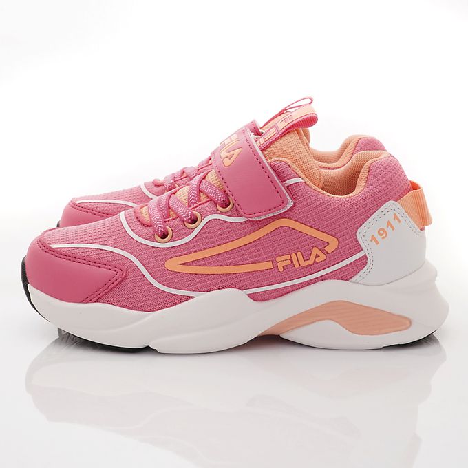 FILA - FILA輕量慢跑運動鞋-3-J812X-515桃(中大童段)-運動鞋-桃