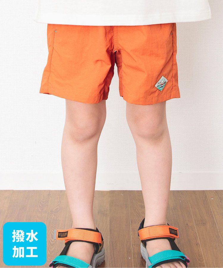 日本 BREEZE - 水陸二用百搭logo裝飾短褲-寶石綠