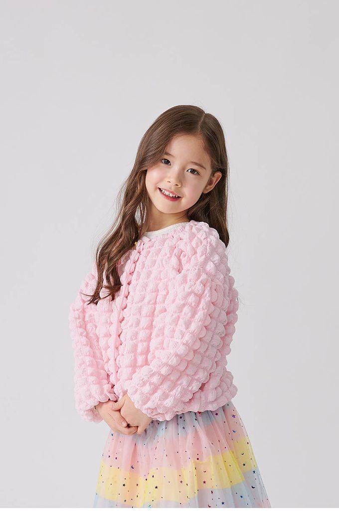 韓國 OZKIZ - 鬆緊腰滿星亮片多彩網紗裙