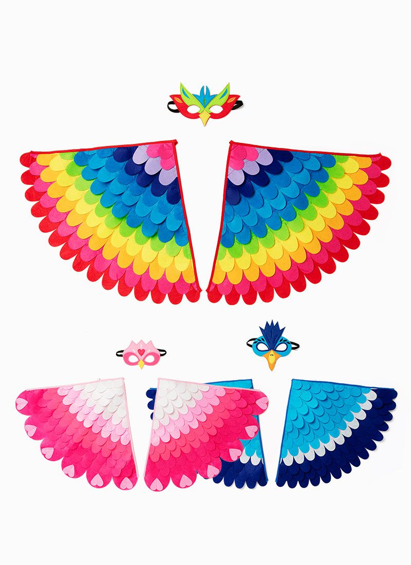 韓國 OZKIZ - 彩色鳥翅膀面具2件組-彩色 (FREE)