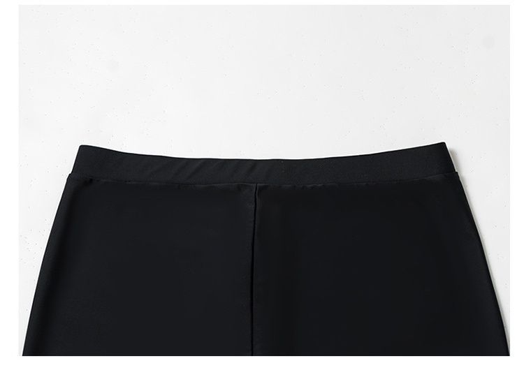 大童男孩長袖泳衣套裝(三件組)-拼色款-黑+白+紫-泳衣、長泳褲、短泳褲