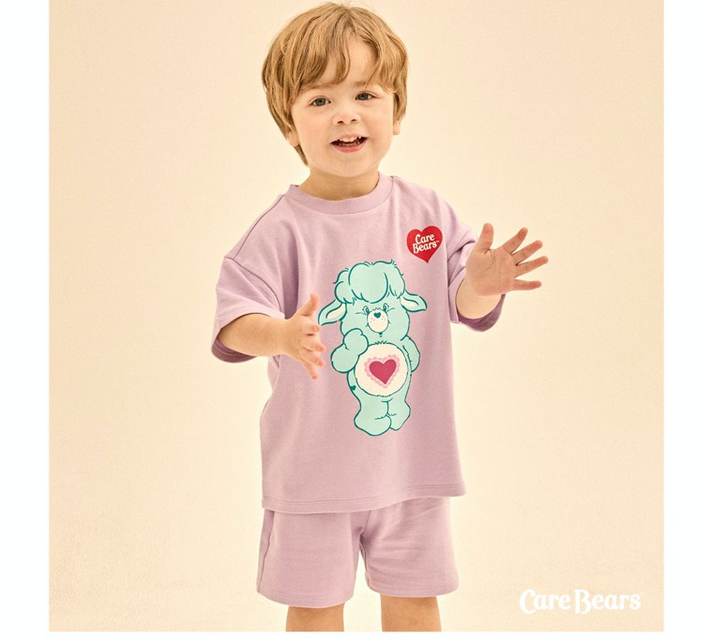 韓國 Care Bears - 聯名款山羊熊熊短袖套裝-紫