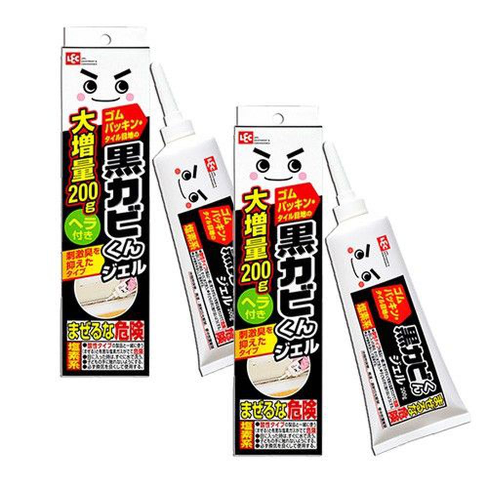 日本 LEC - 黑霉君除霉凝膠200g附刮板2入組-200g x 2支