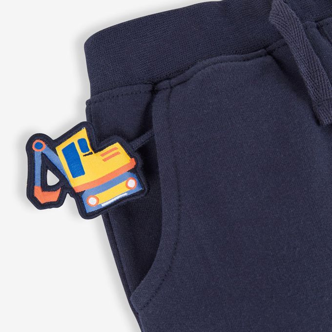 英國 JoJo Maman BeBe - 幼/兒童超優質秋冬100%純棉長褲-挖土機