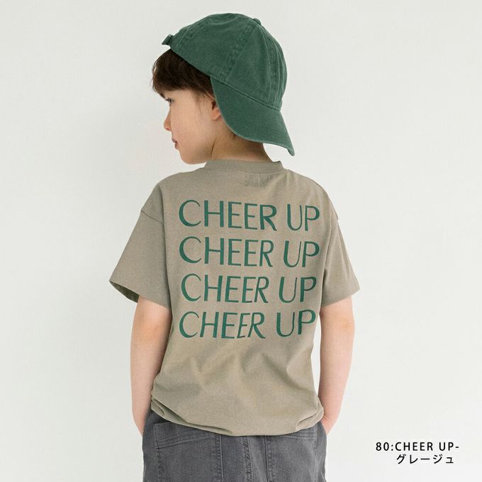 日本 BRANSHES - 清爽標語短袖上衣-手寫logo-白