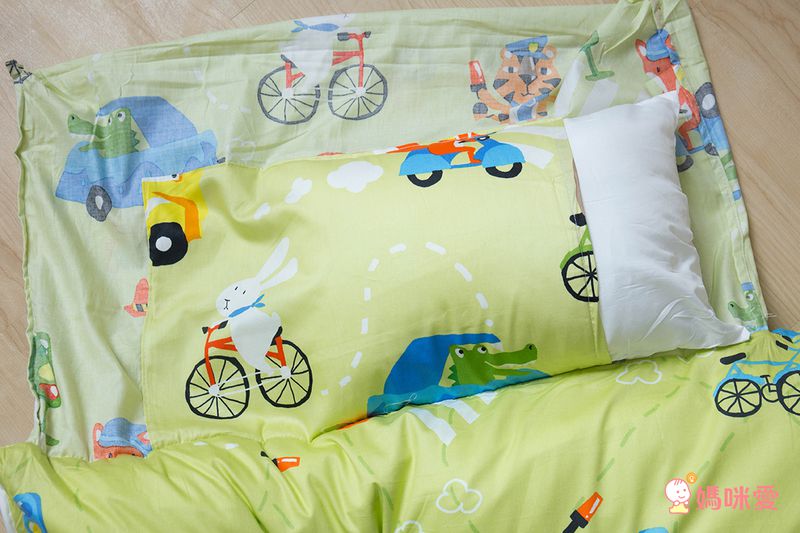 鴻宇 HongYew - 防螨抗菌100%美國棉鋪棉兩用兒童睡袋-交通樂園-1778