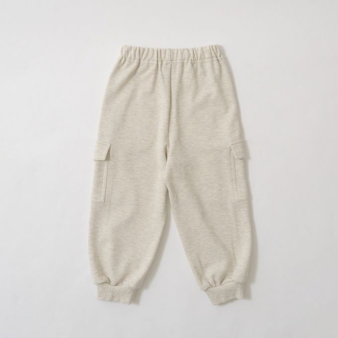 日本 b-ROOM - 休閒大口袋鬆緊長褲-草綠