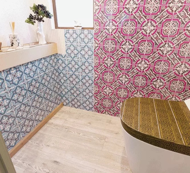 風靡全球花磚熱潮✿日本 decolfa 幾何花紋地貼、壁磚貼、裝飾膠帶