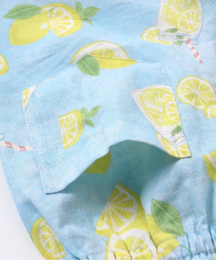 日本 apres les cours - 季節限量！清新可愛二件式甚平-彩虹西瓜-米白