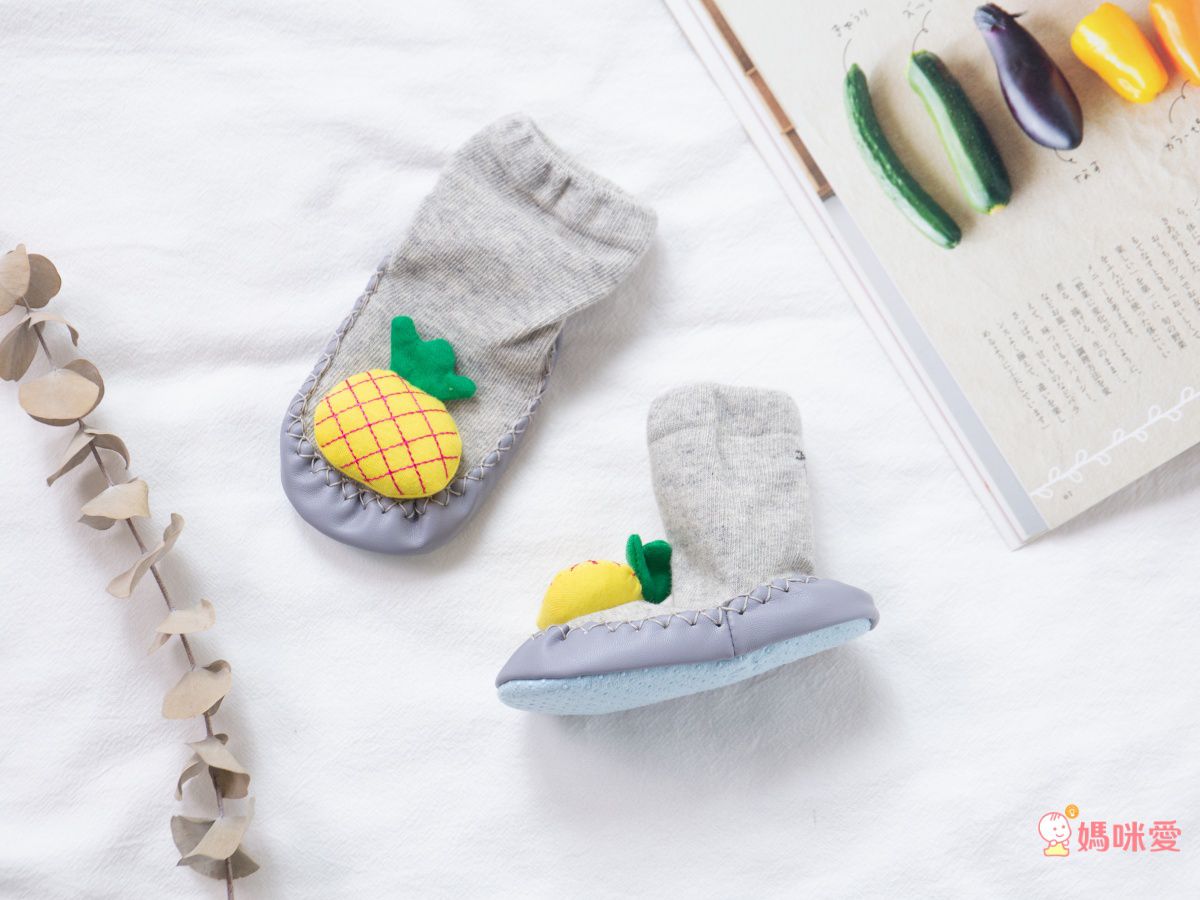 JoyNa - 寶寶步鞋襪 立體造型(底部止滑)-2雙入-卡其狐狸+隨機1雙