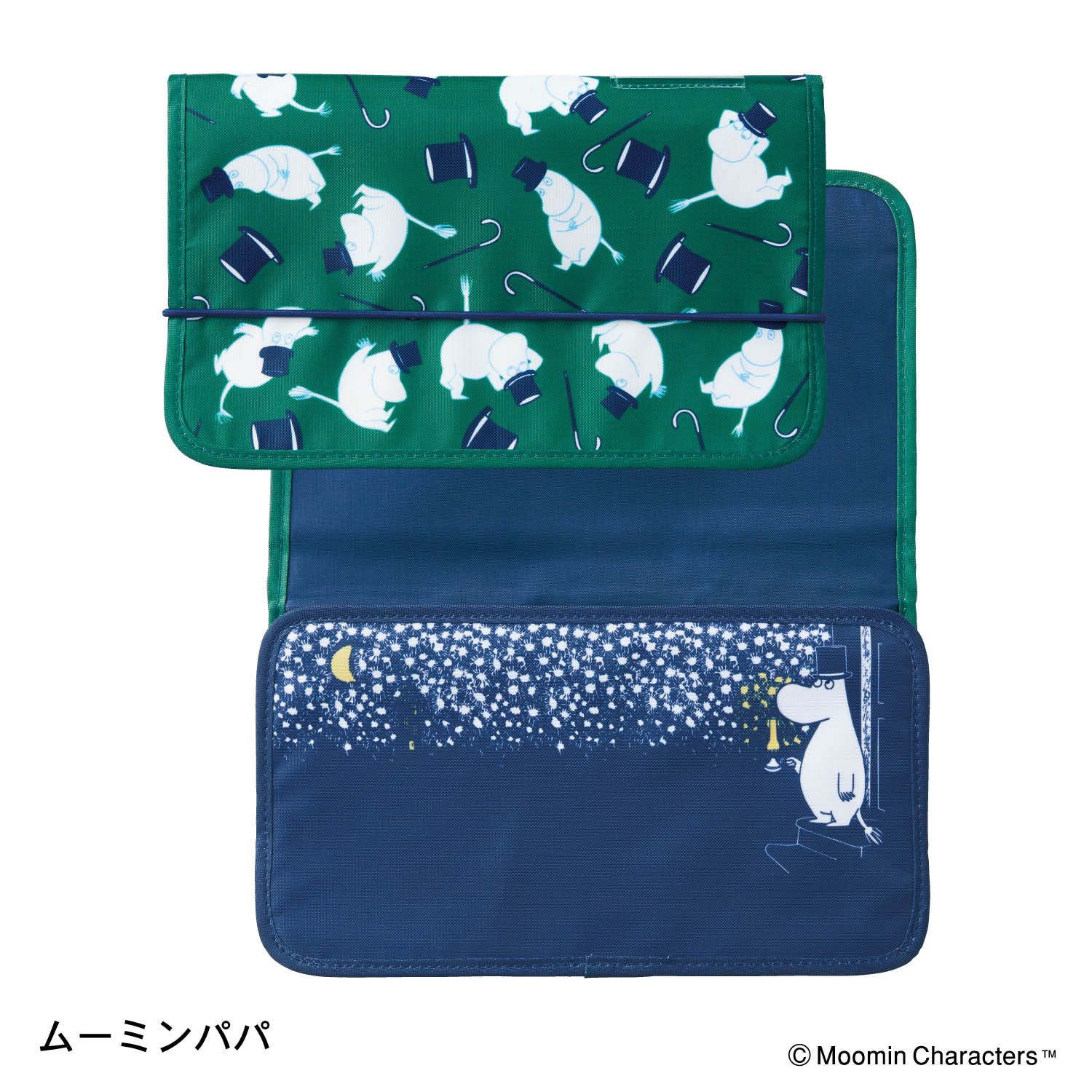 日本千趣會 - moomin多夾層風琴式文件夾(小型文件)-紅 (約25.5x15x2.5cm)