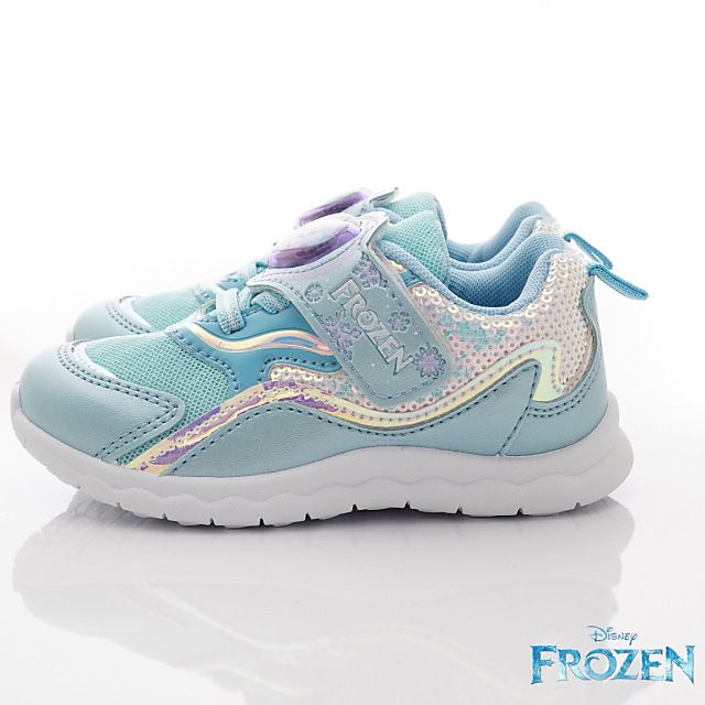 冰雪奇緣 - 卡通電燈款童鞋(中小童段)-運動鞋-水藍