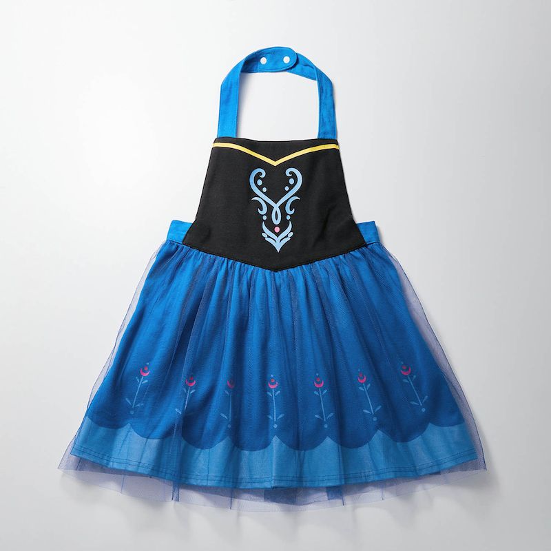 日本千趣會 - 公主圍裙式洋裝-卡通人物小美人魚-薄荷x粉紫