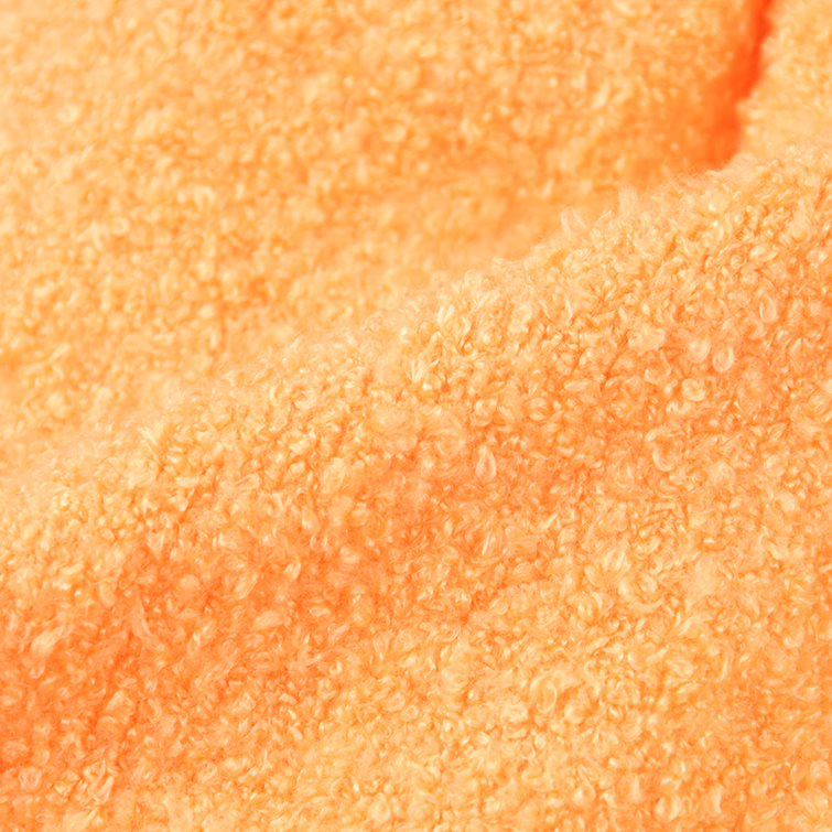 akachan honpo - 針織帽 柔軟、毛茸茸-紅蘿蔔-橘色 (42~46cm)