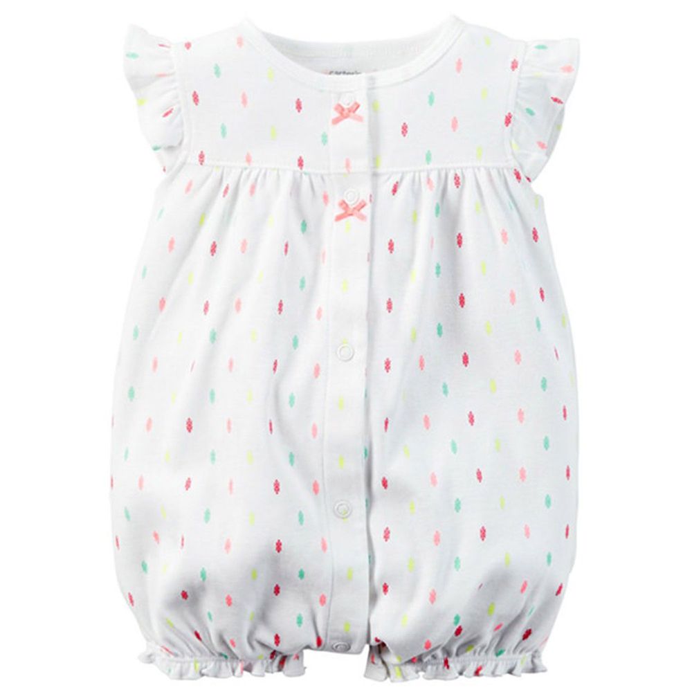 美國 Carter's - 嬰幼兒短袖連身衣-彩色點點 (24M)