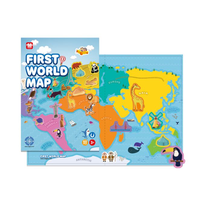 韓國 Ariati - 磁性故事遊戲板-世界地圖