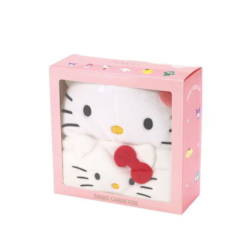 親膚超纖巾禮盒-Kitty-(兩用巾+乾髮巾)