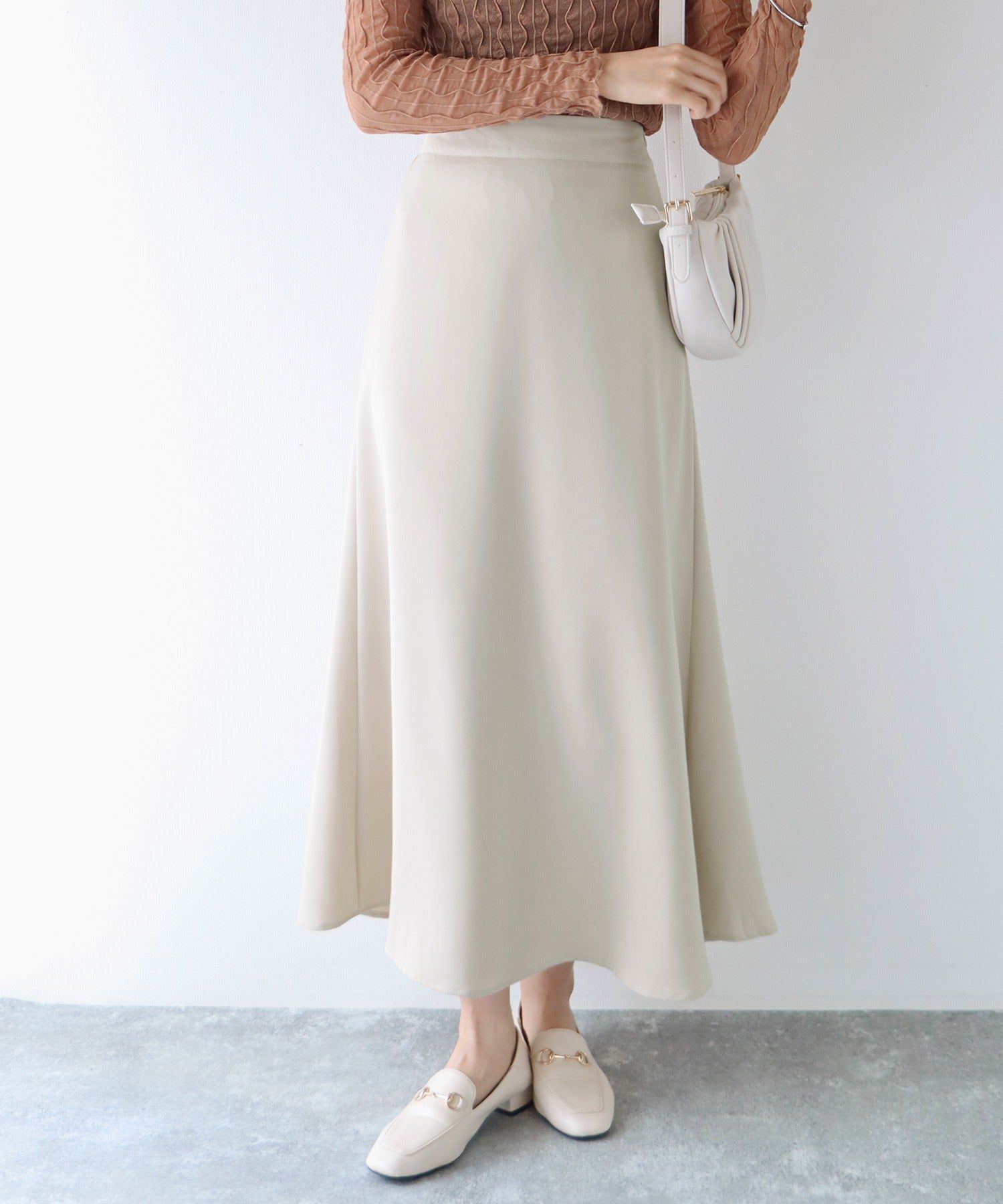 日本 BLUE EAST - [熱銷推薦] 甜美百搭修身剪裁長裙-果綠