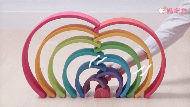 一組成就100種玩法【Color Fan】彩虹積木