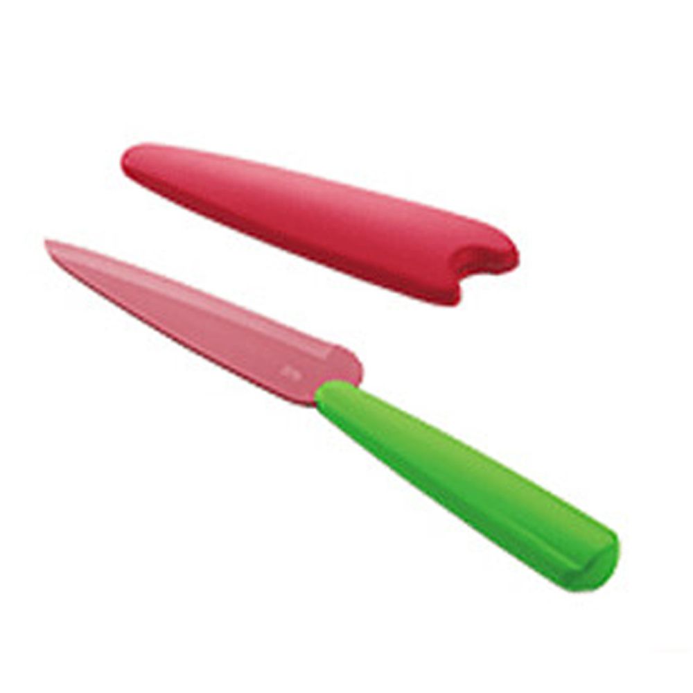 日本代購 - 貝印 撞色設計三德刀(附刀)-粉綠 (迷你三德12cm)
