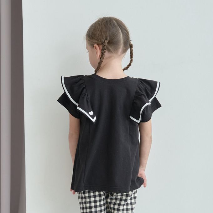 日本 Lycee mine - 雙層荷葉澎澎袖正反穿上衣-薄荷綠