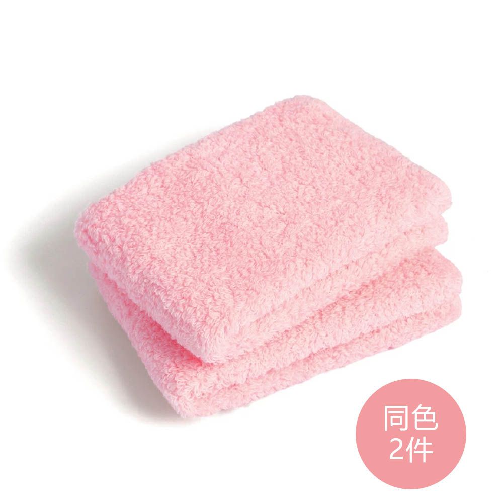 激推宣言 5倍吸水力小方巾(同色2件組)-櫻花粉 (33x33cm)