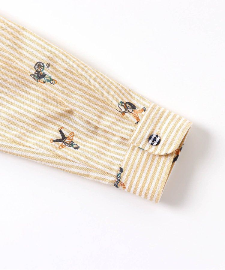 日本 BREEZE - [推薦]氣質系正式領長袖襯衫-素面-米白