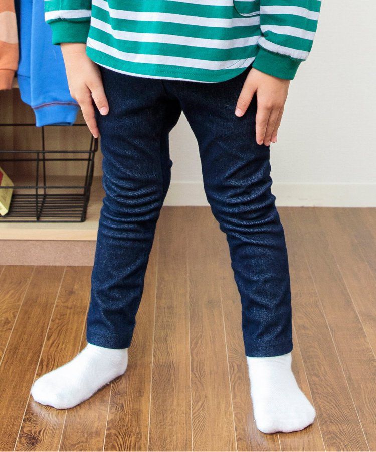 日本 BREEZE - 休閒百搭鬆緊長褲(9分丈)-碎花-淺鵝黃