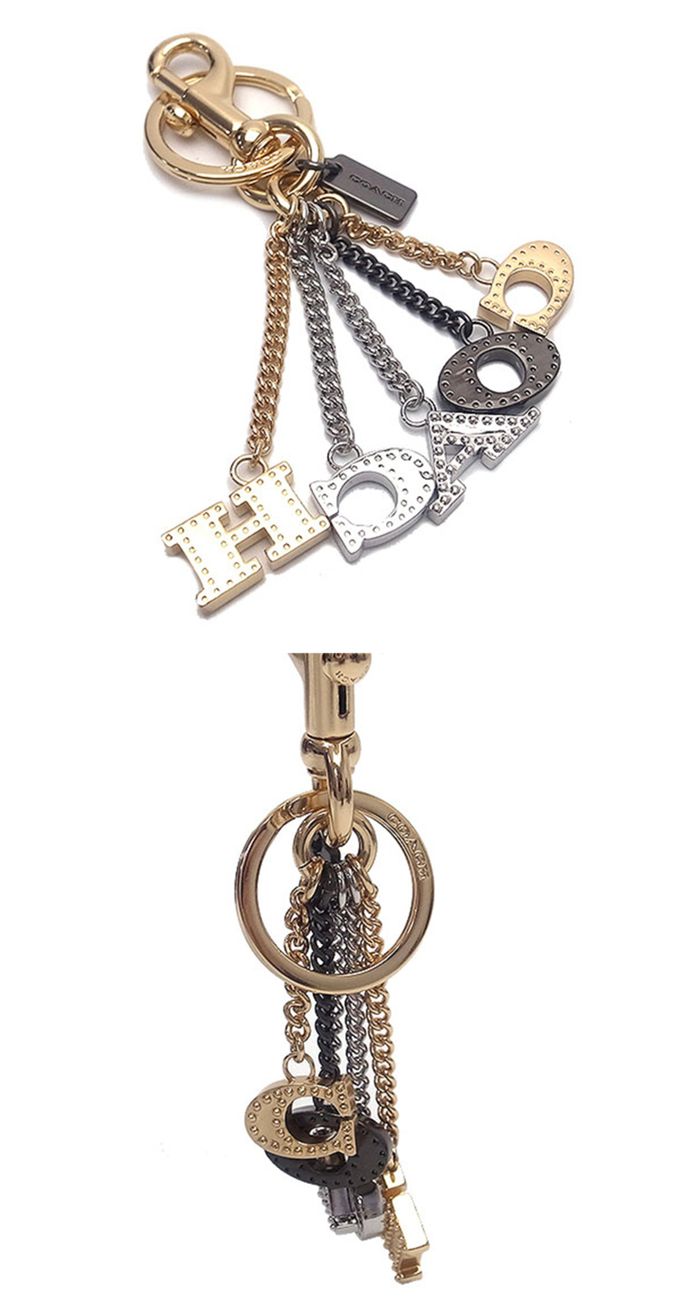 COACH - 造型吊飾鑰匙圈 (字母)