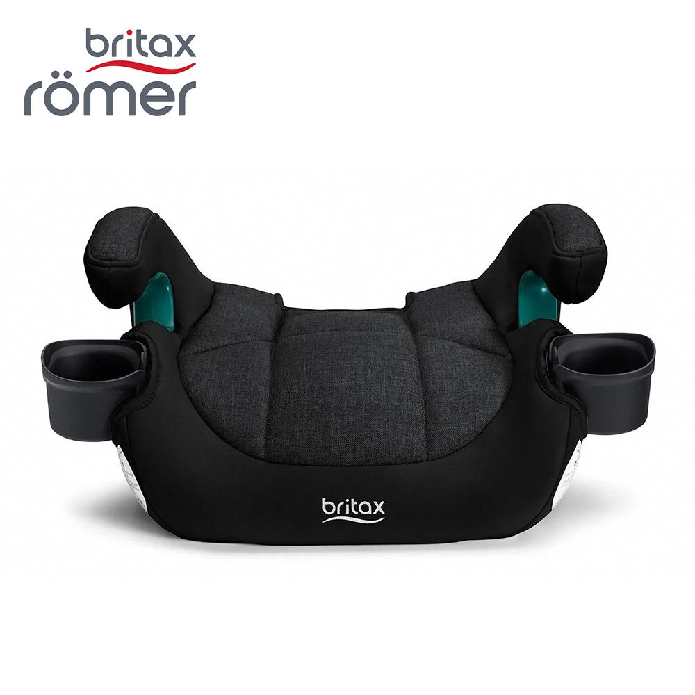 英國 輔助型汽車增高座墊 UpNGo Booster Seat - 曜石黑 附杯架*2