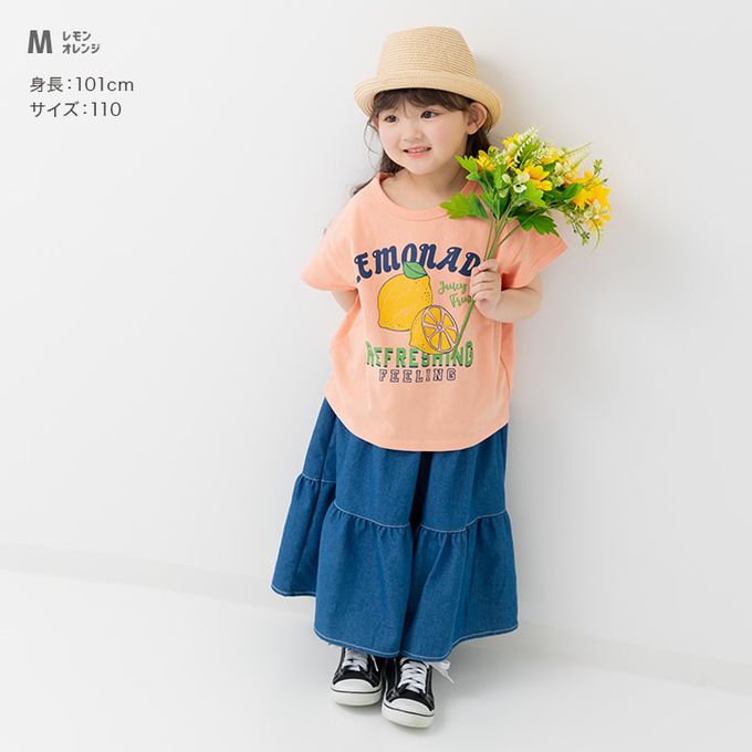 日本 Chil2 - 100%棉 可愛印花短袖上衣-薯條-白