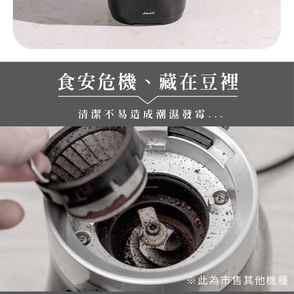 電動可調30段咖啡磨豆機 JY-CF502-咖啡豆磨粉機(研磨機/粉碎機/打粉機)