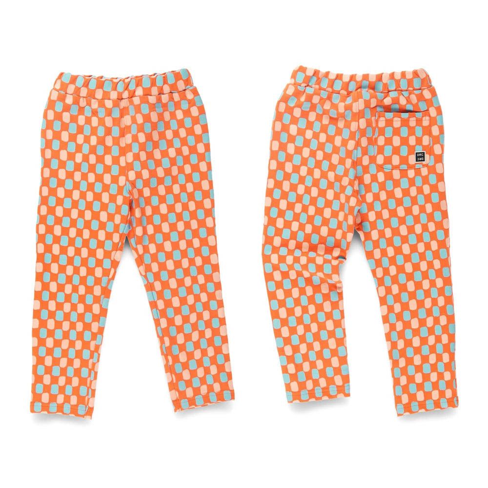 定番超彈力百搭長褲-點點-橘