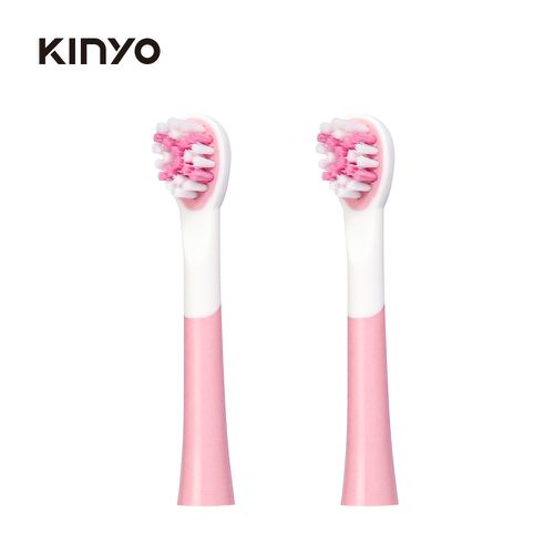 KINYO - 兒童音波電動牙刷頭-粉色-2入