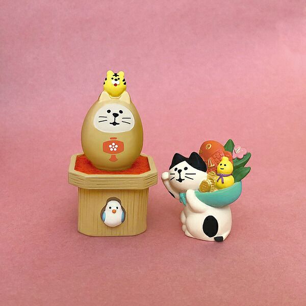 日本 Decole - 開運不倒翁-必勝-紅 (φ3x4.7cm)