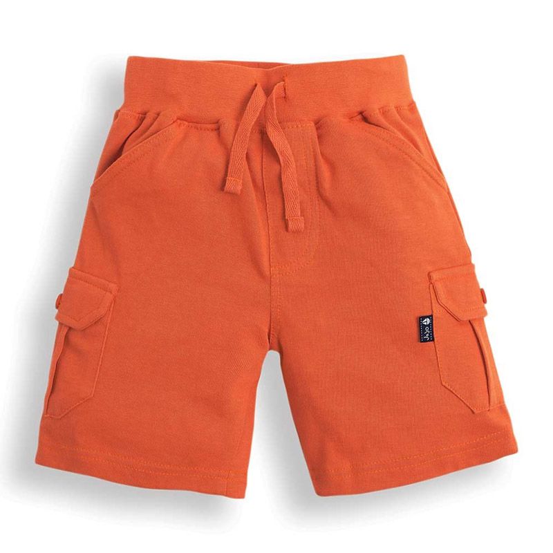 英國 JoJo Maman BeBe - 超優質嬰幼兒/兒童100% 純棉綁繩短褲-亮橘