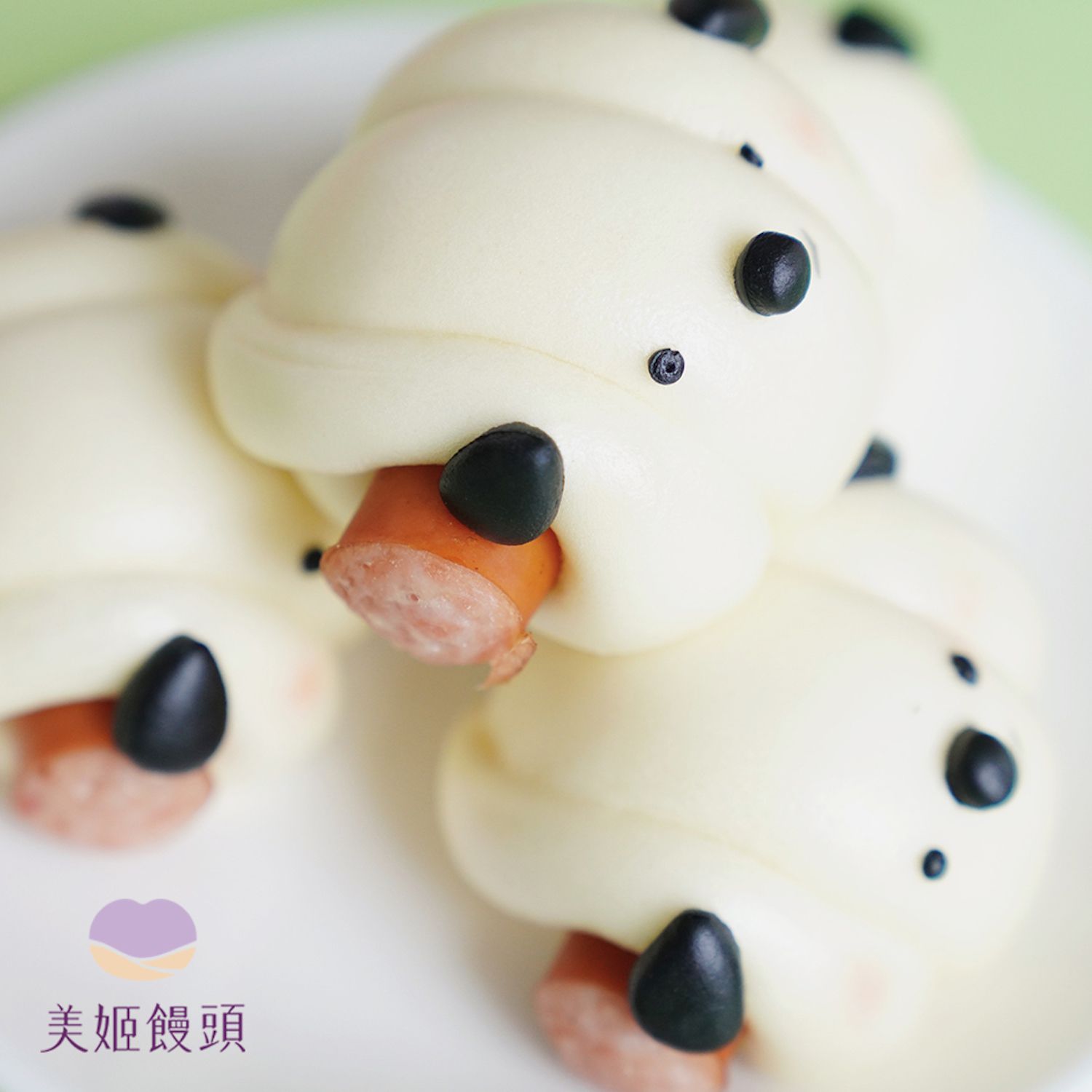 美姬饅頭 - 小白狗鮮乳熱狗捲 (6入)-50g