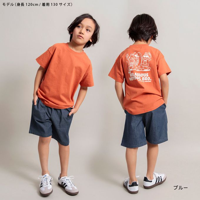 日本 BRANSHES - 工裝風大口袋定番色短褲-深藍