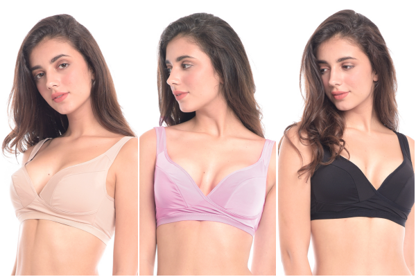 沐伊孕哺 MOOIMOM - 超涼感無鋼圈交叉哺乳內衣-黑