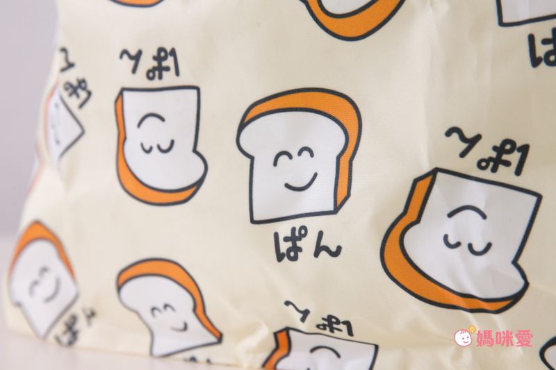 日本 OKUTANI - 童趣插畫便當寬底折疊購物袋-醜萌動物-卡其 (25.5x43x20cm)