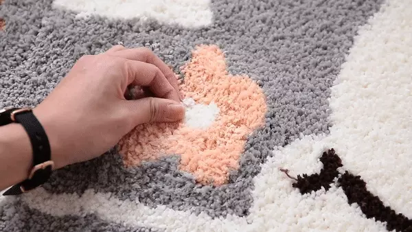 羊羔絨長條形床邊腳踏墊-26英文字母