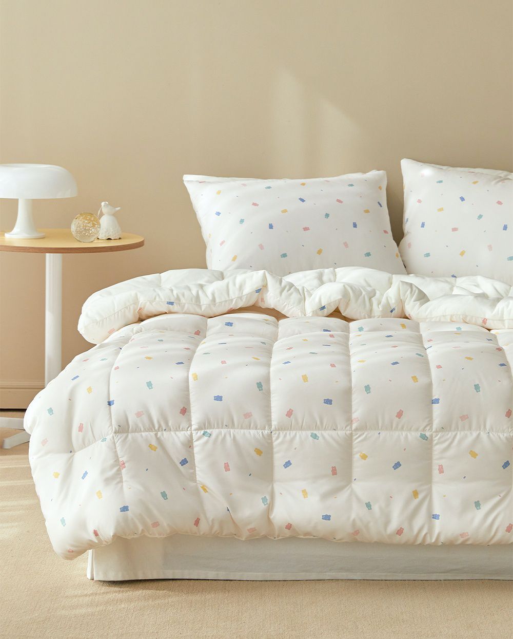 韓國 Maatila - 可水洗超細纖維桃皮感棉被(冬被)-軟糖熊熊