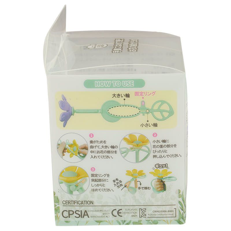 akachan honpo - 手環花朵固齒器-黃色