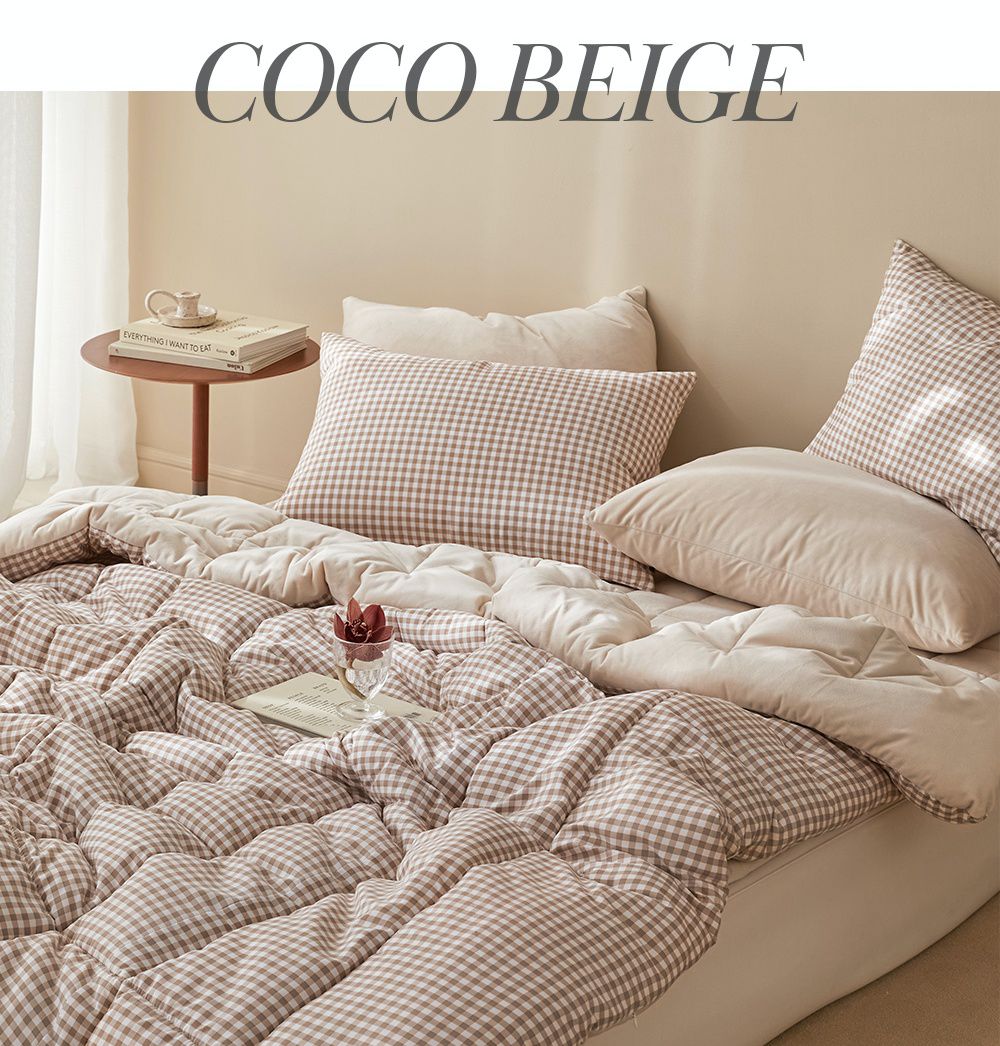 韓國 Maatila - 可水洗超細纖維棉花糖棉被-可可鬆餅