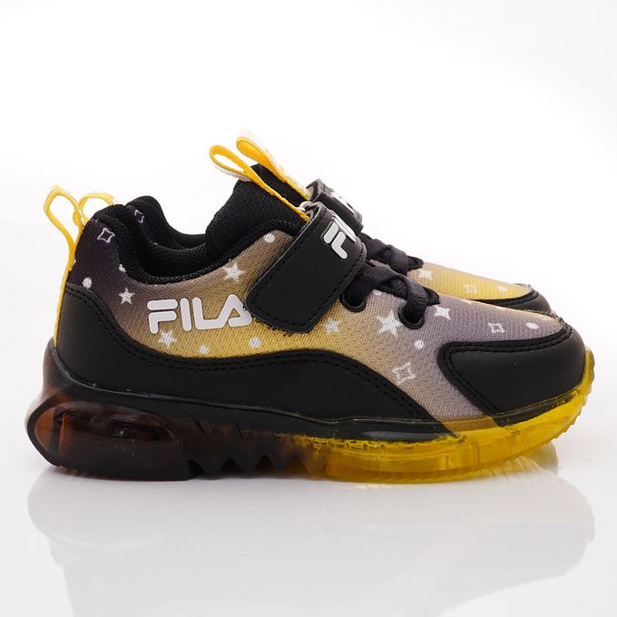 FILA - FILA電燈運動鞋-7-J851X-091黑(中小童段)-運動鞋-黑