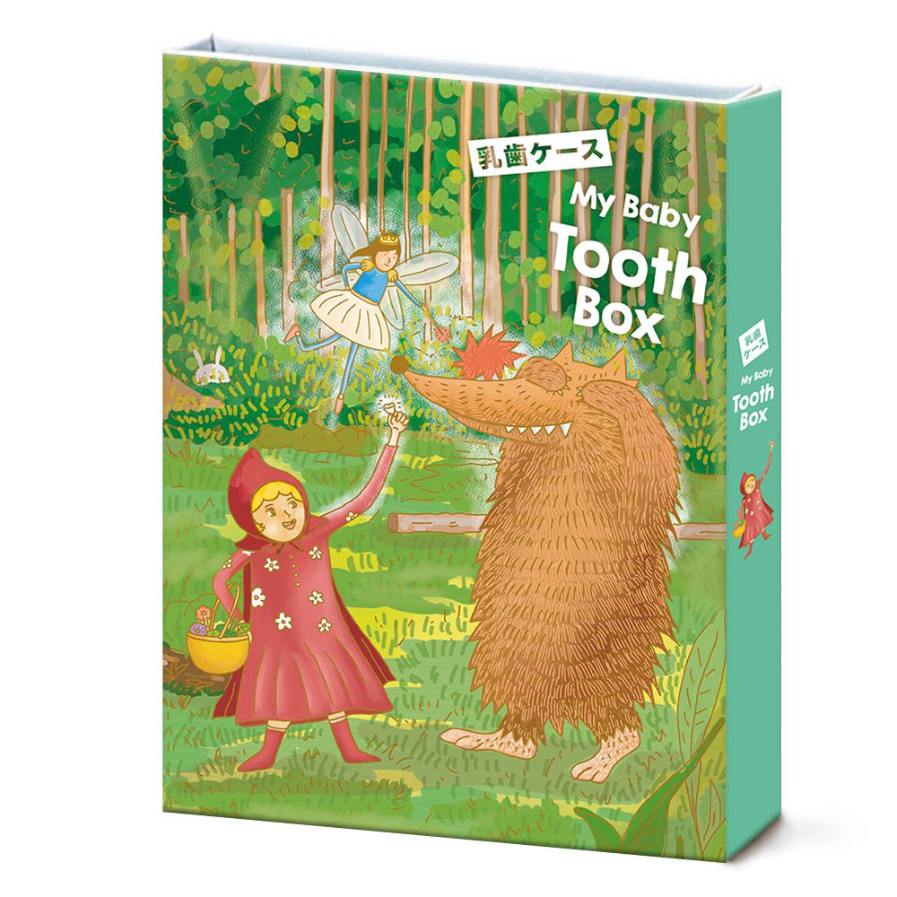 ThinkTooth - 日系童話乳牙盒-小紅帽與野狼