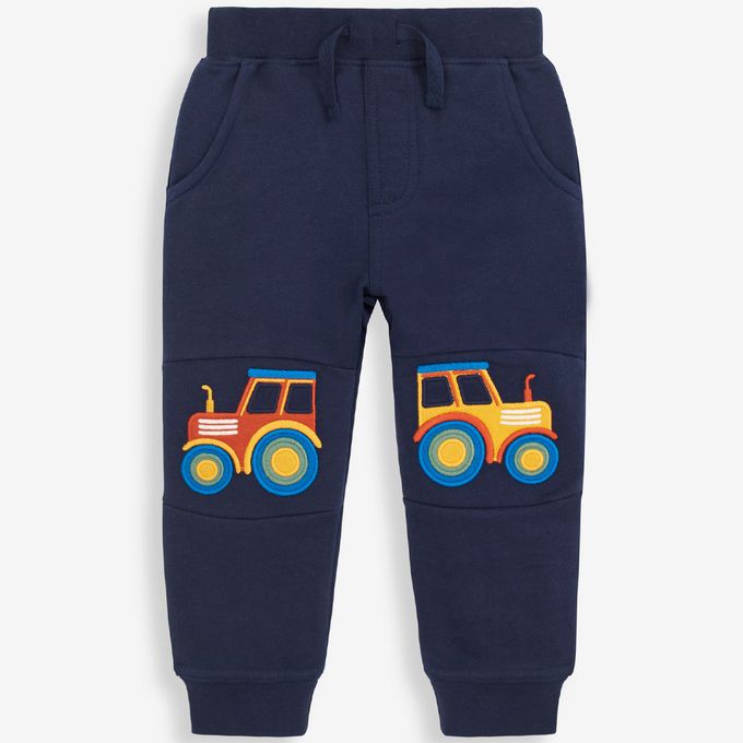 英國 JoJo Maman BeBe - 保暖100%純棉長褲-拖拉機