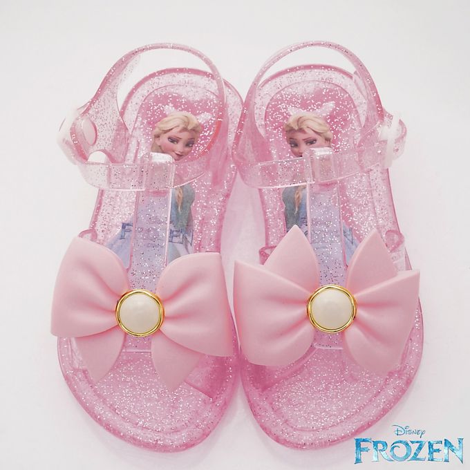 冰雪奇緣 - 冰雪奇緣低跟果凍涼鞋-FOKT37683粉(中小童)-涼鞋-粉