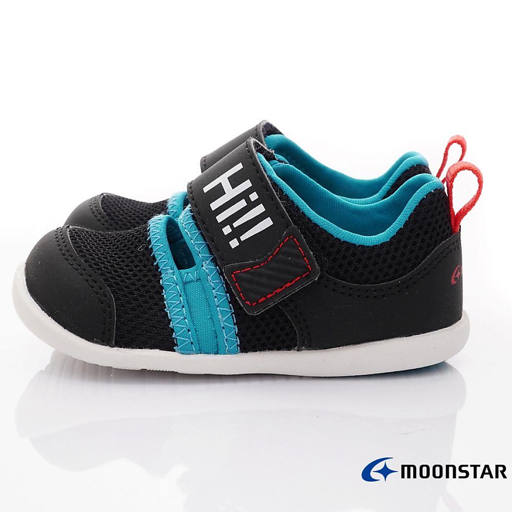 MOONSTAR日本月星 - HI系列寶寶學步鞋(寶寶段)-黑